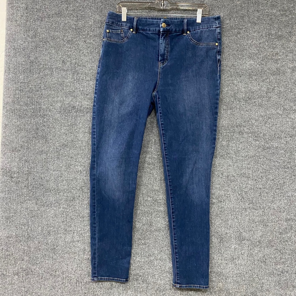 Chicos So Slimming Skinny Leg Jeans Dark Wash Blue Denim Size 1.5 801890